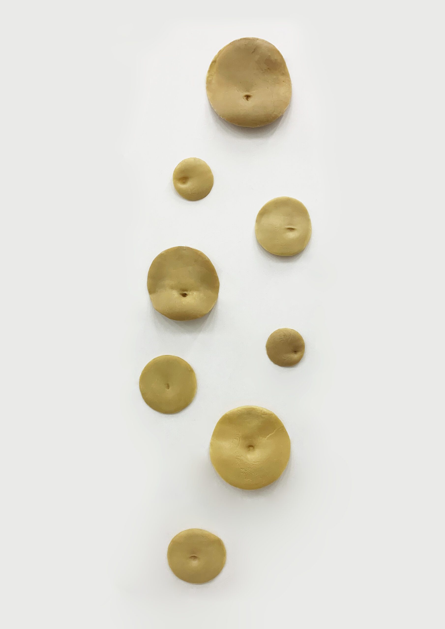 Pępkoteka, wosk, 100x50cm, 2024Navelothek
Wax, 100×50 cm, 2024