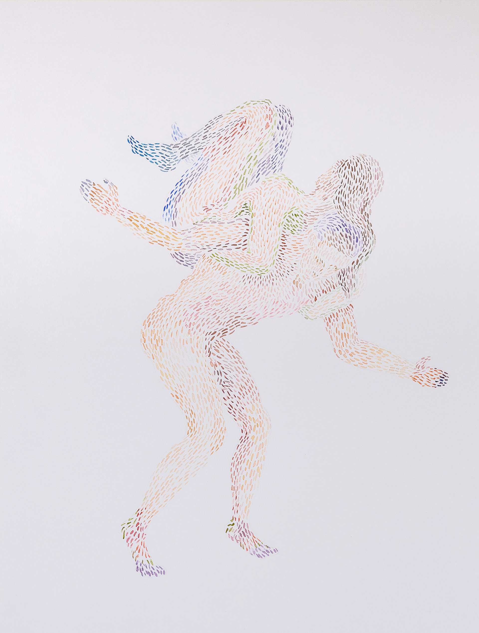 Matka i syn, akwarela, 38x28,5 cm, 2025Mother and Son, watercolour, 38x28.5 cm, 2025