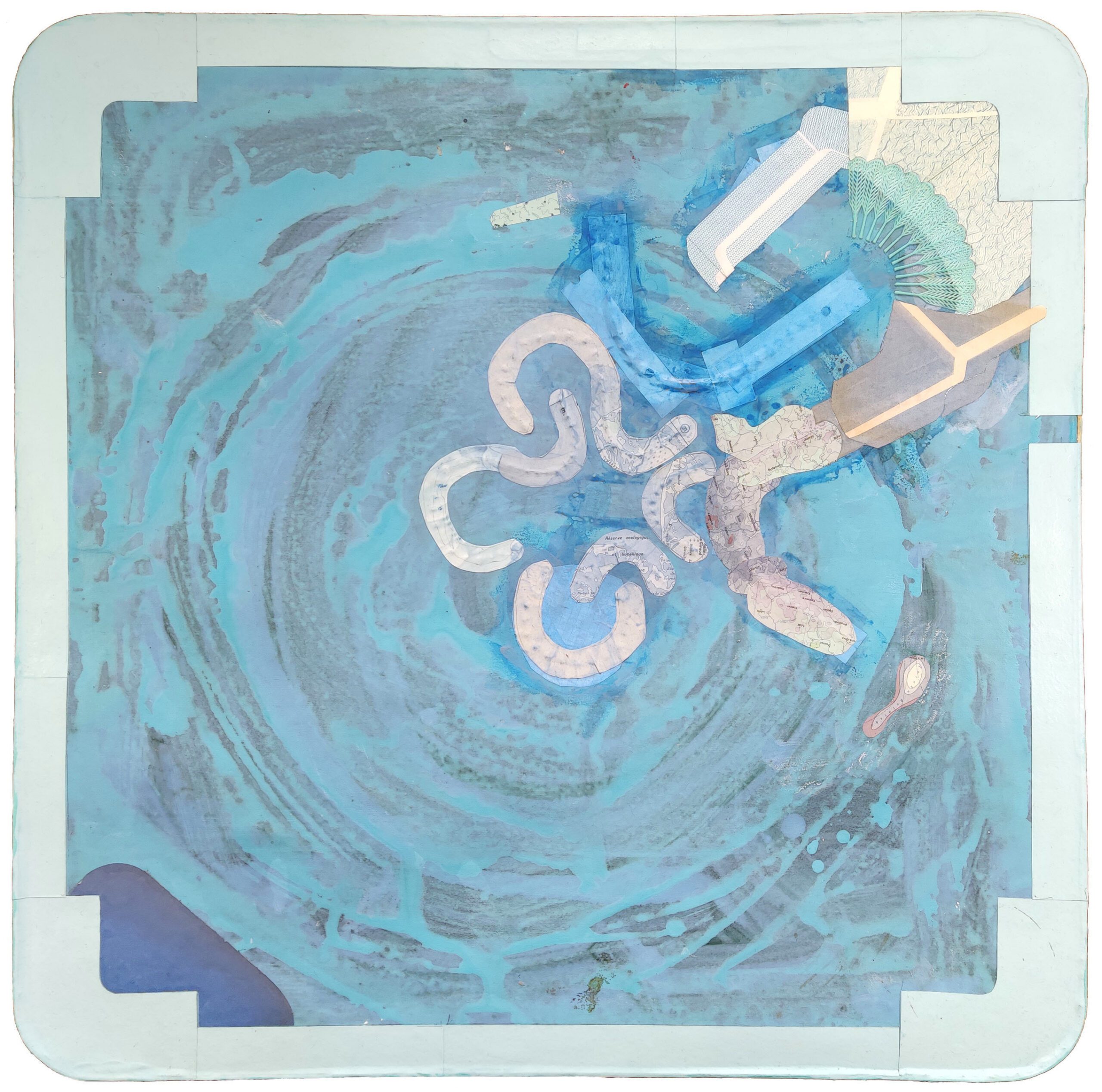Celestia, gwasz, 70x70 cm, 2025