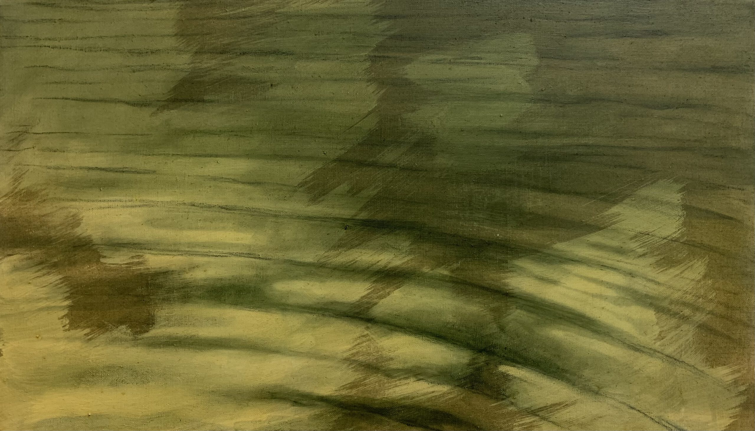 Lakebed (poliptyk), olej na płótnie, 30x60cm (x4), 2026Lakebed, oil on canvas, 30x60 cm, 2026