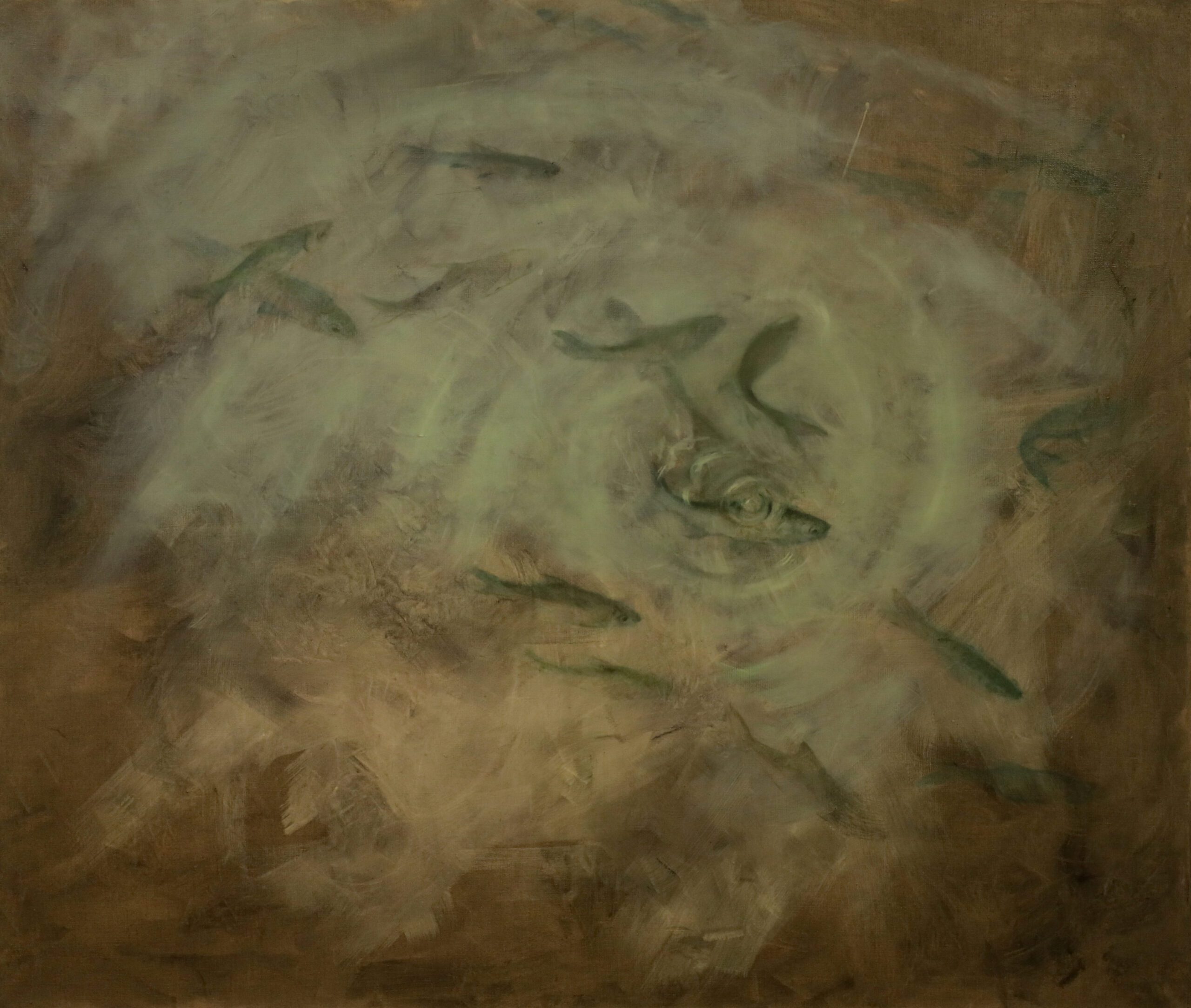 Powidoki letnie, olej na płótnie, 130x110 cm, 2024Summertime afterimages, oil on canvas, 130x110 cm, 2024