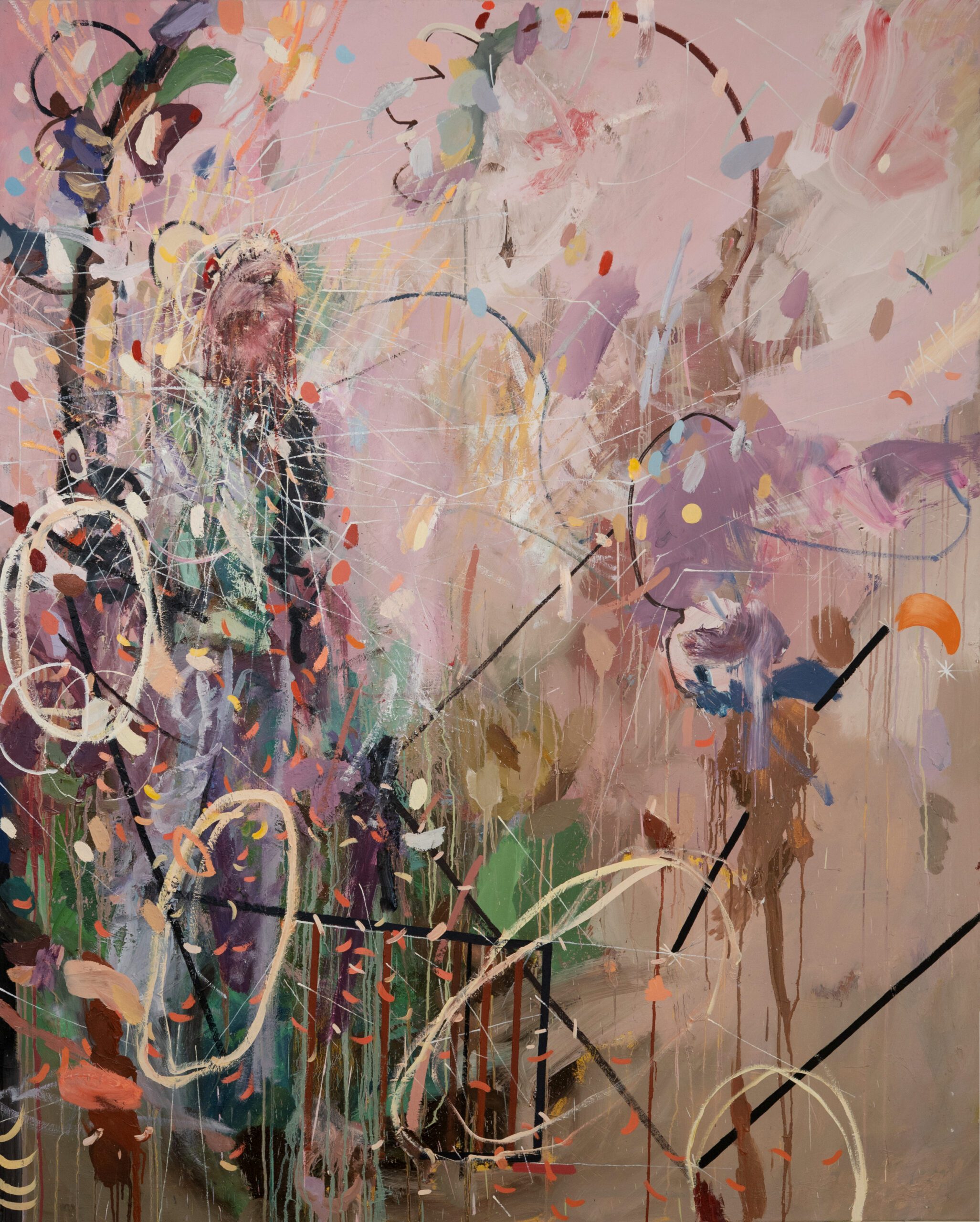 Bat, olej na płótnie, 160x200 cm, 2025
