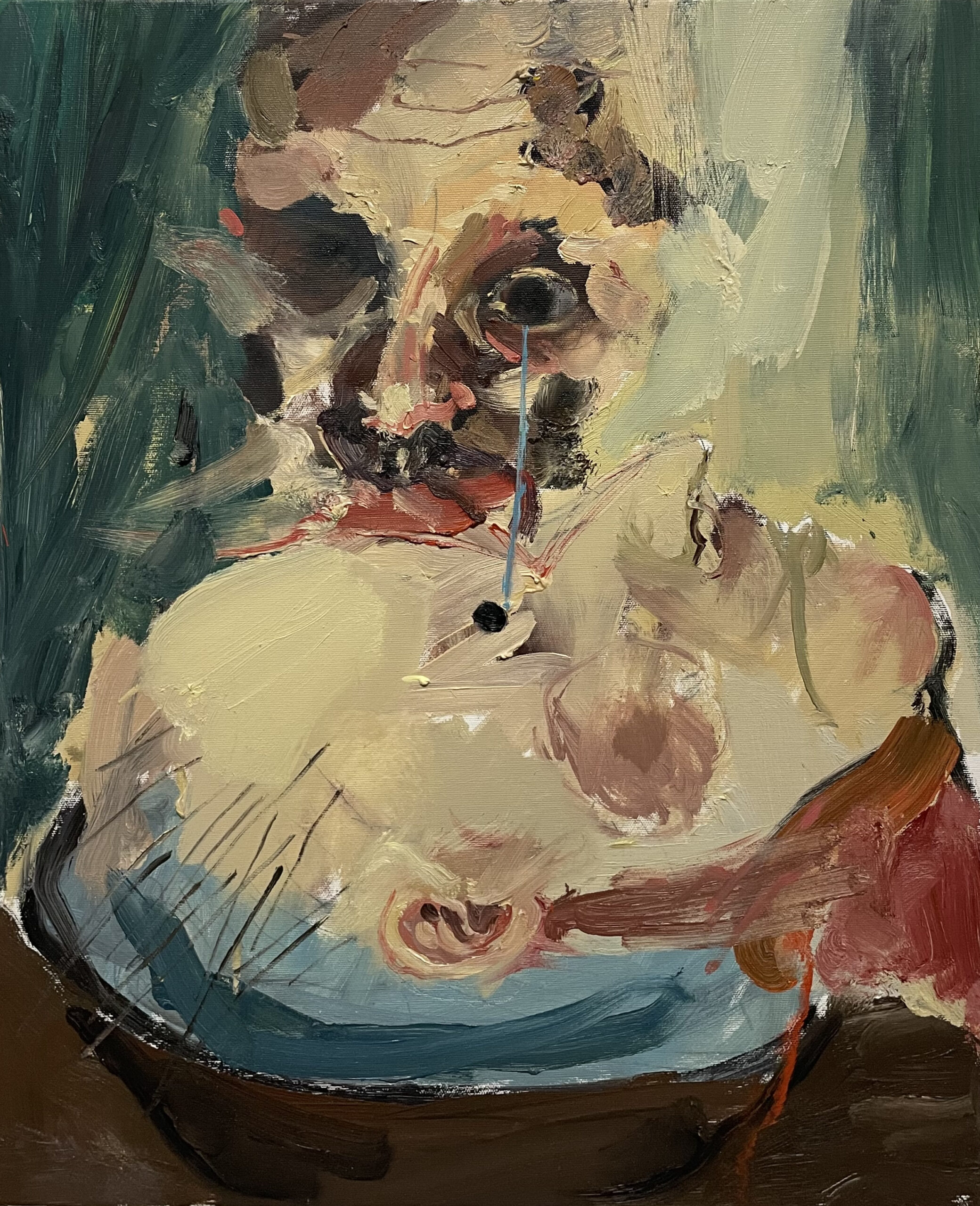 Fontanna II, olej na płótnie, 50x61 cm, 2026