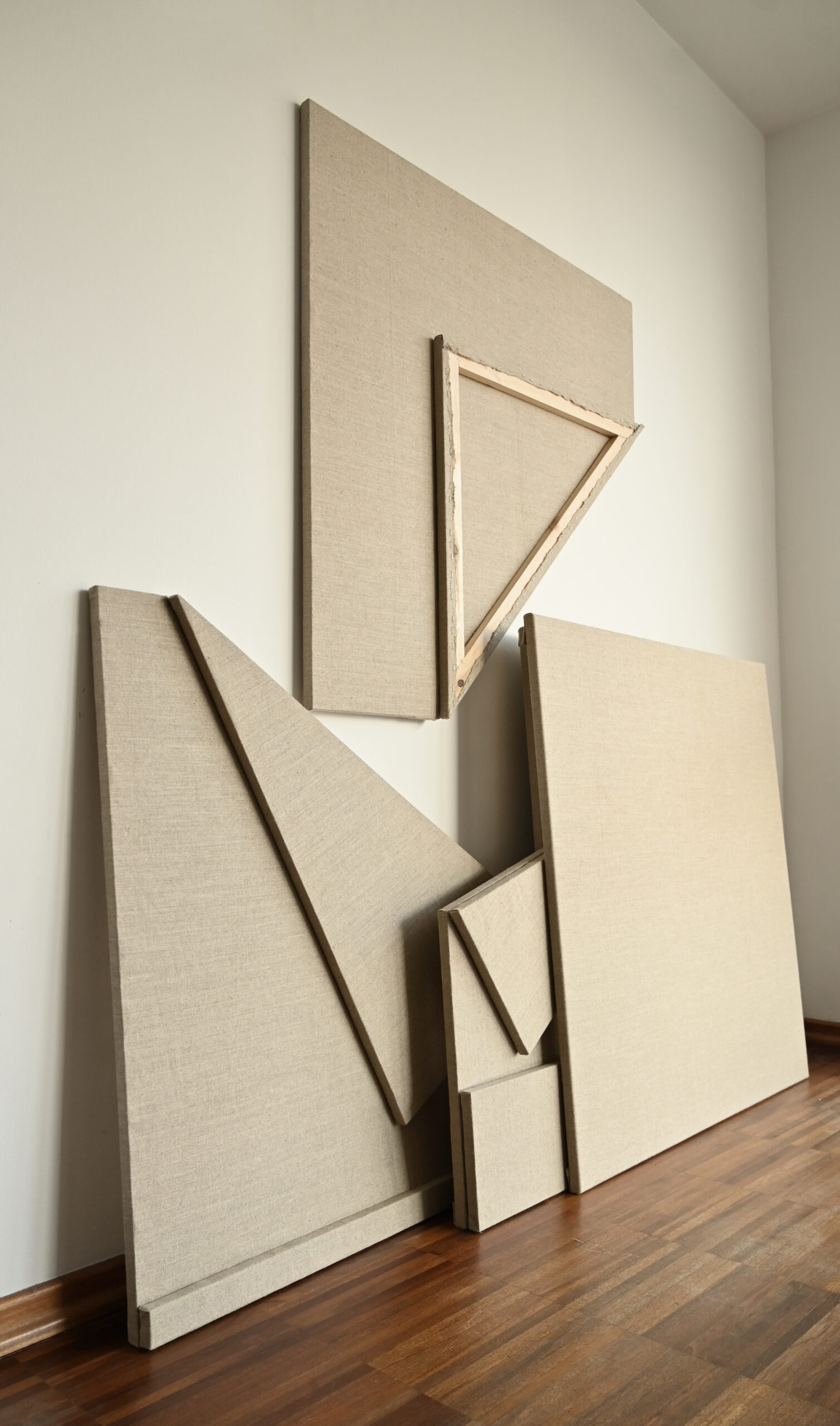 (Samo)świadomość fragmentu- origami, 100x100cm, 2020
