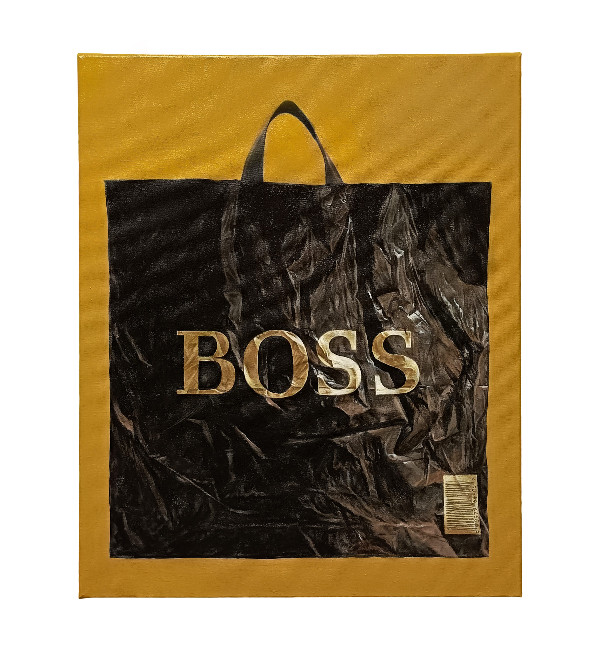 BOSS, olej na płótnie, 60x50 cm, 2025