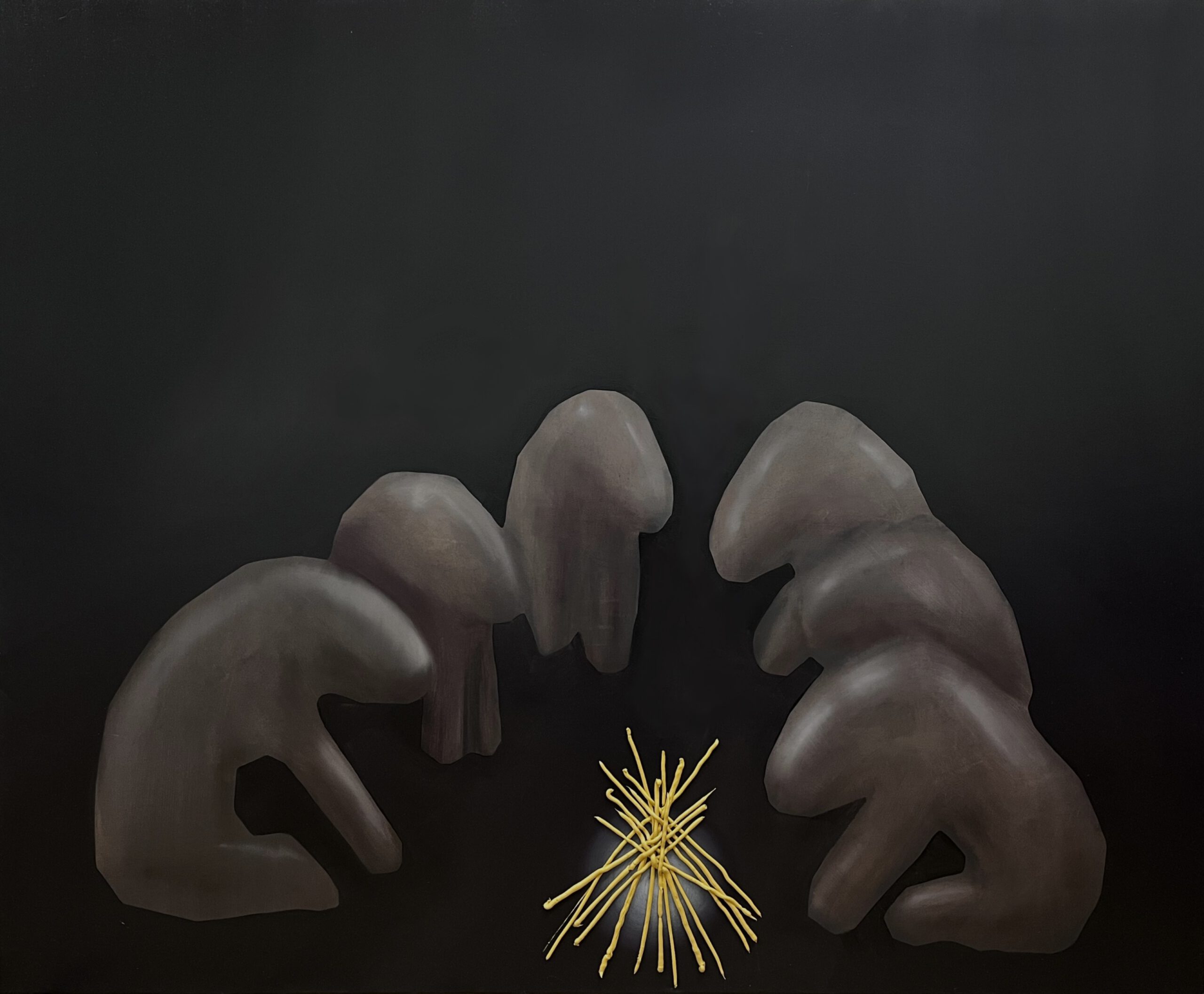Krąg, olej na płótnie, 165x135 cm, 2025