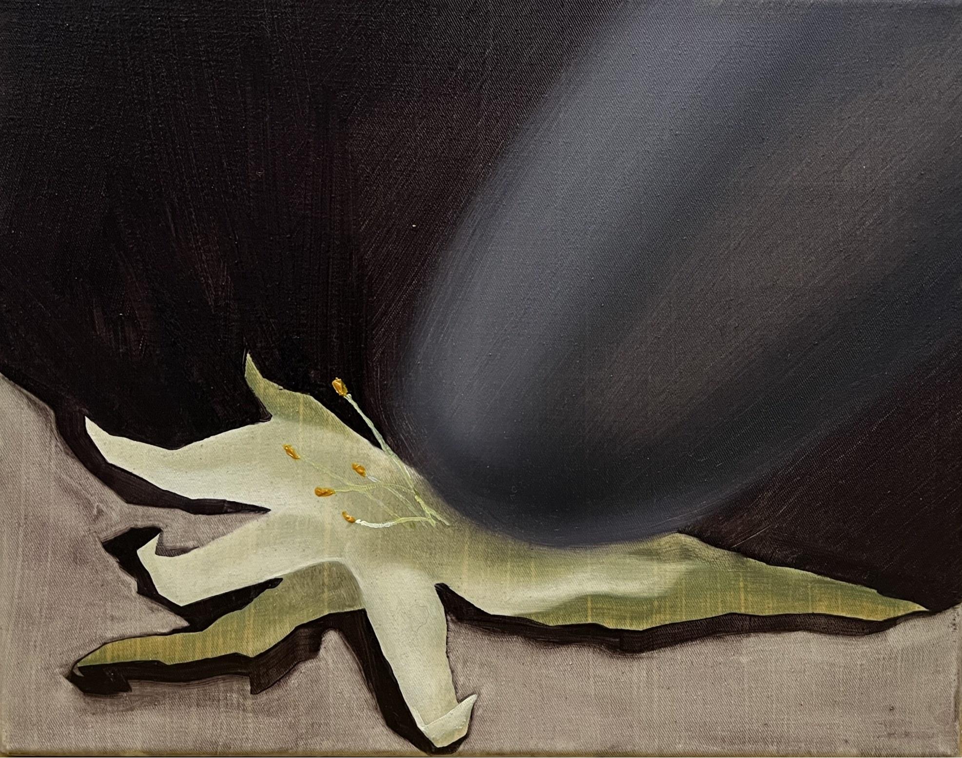 Nie chcę, olej na płótnie, 38x31 cm, 2025