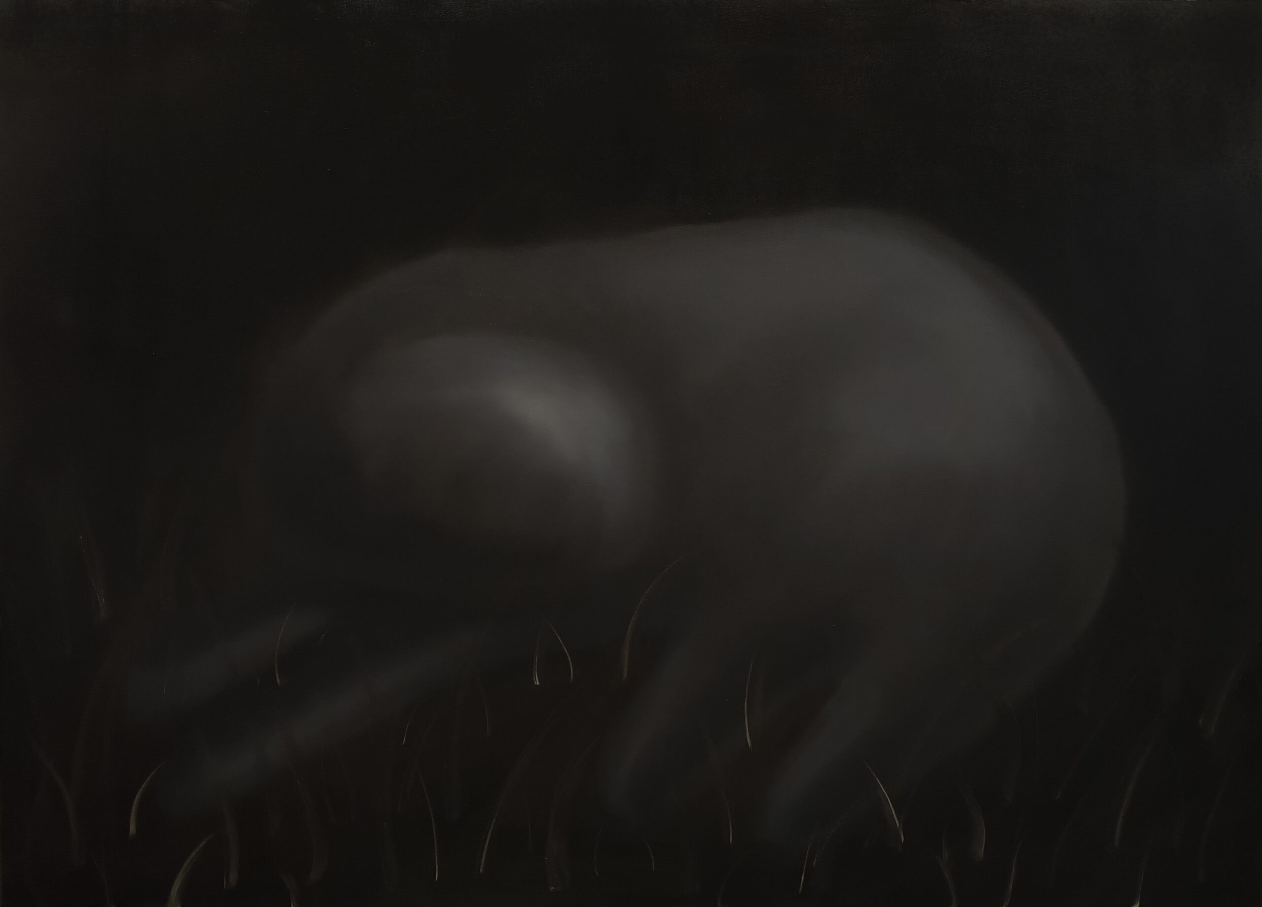 Śpi snem kamiennym, olej na płótnie, 160x115 cm, 2024