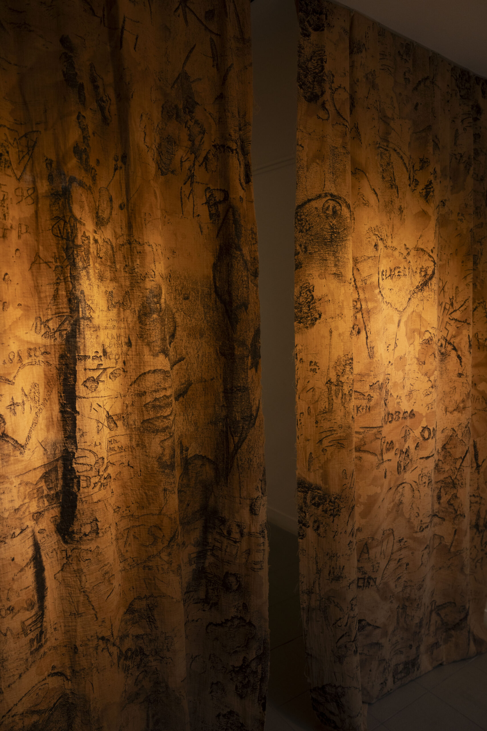Ciało roju, tkanina, 250x320cm, 2025
