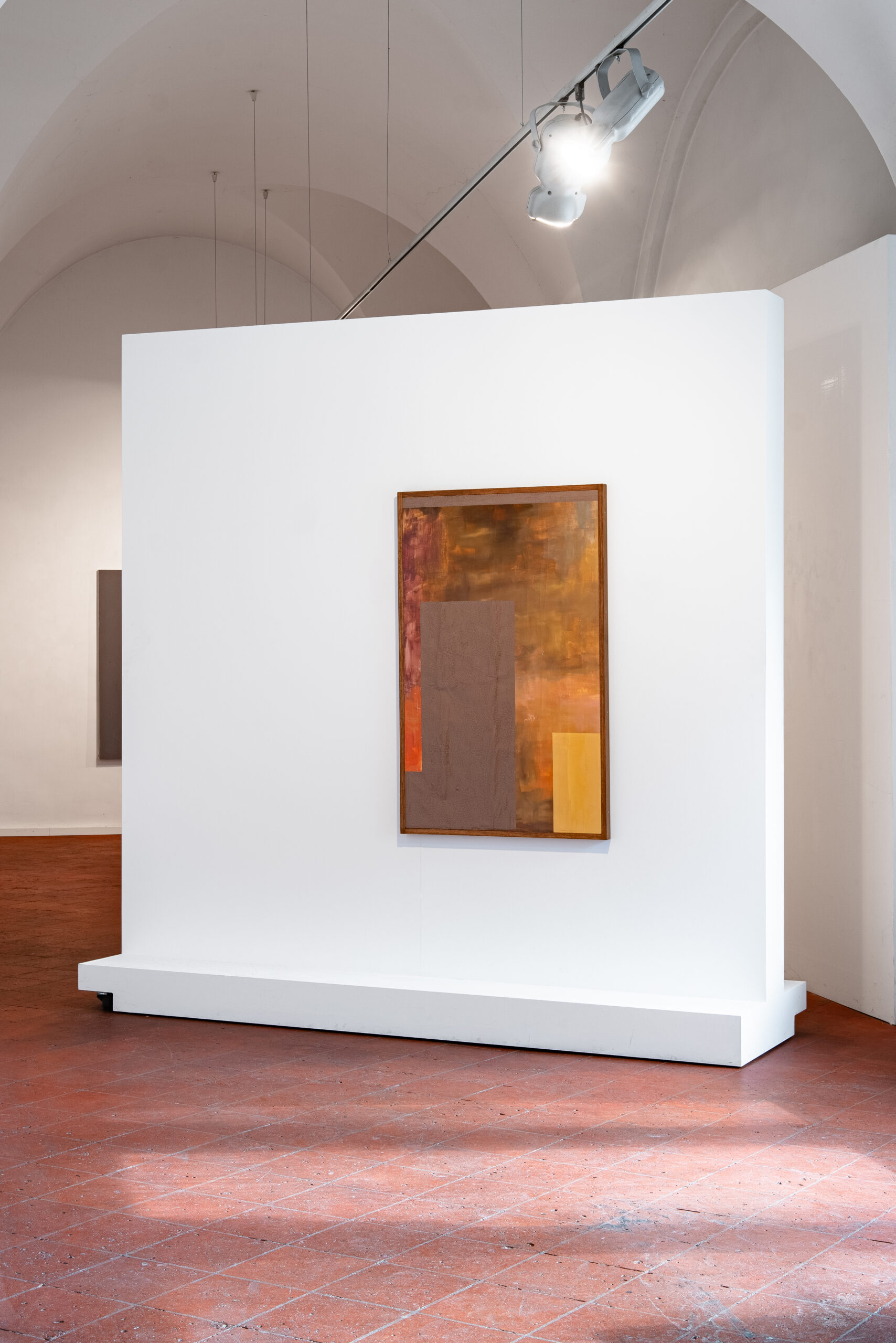 bez tytułu (1), emalia, olej, płótno, 122x76 cm, 2022