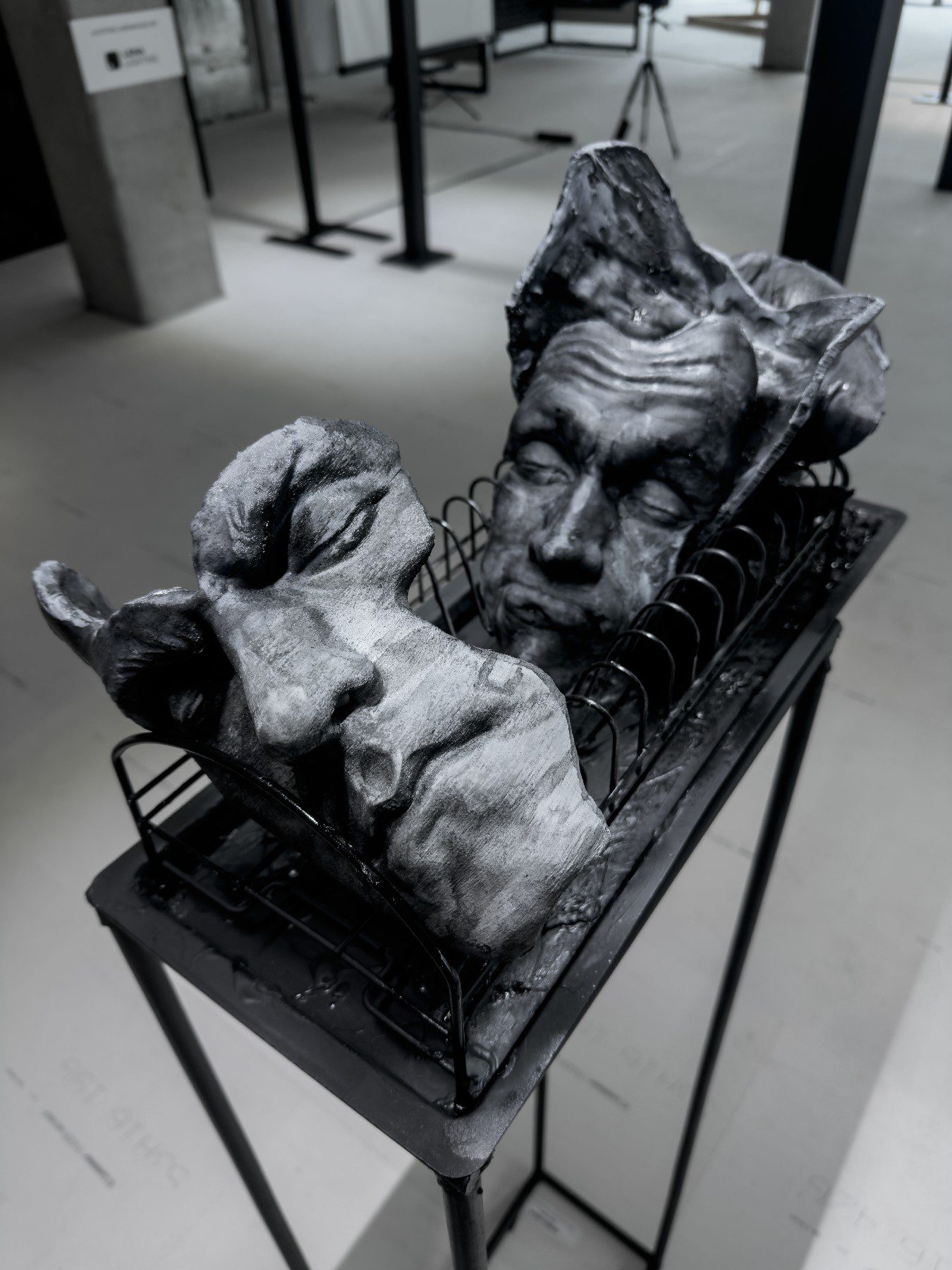 bez tytułu,  druk 3d (ABS), metal, plastik, 50x20x30cm, 2025
