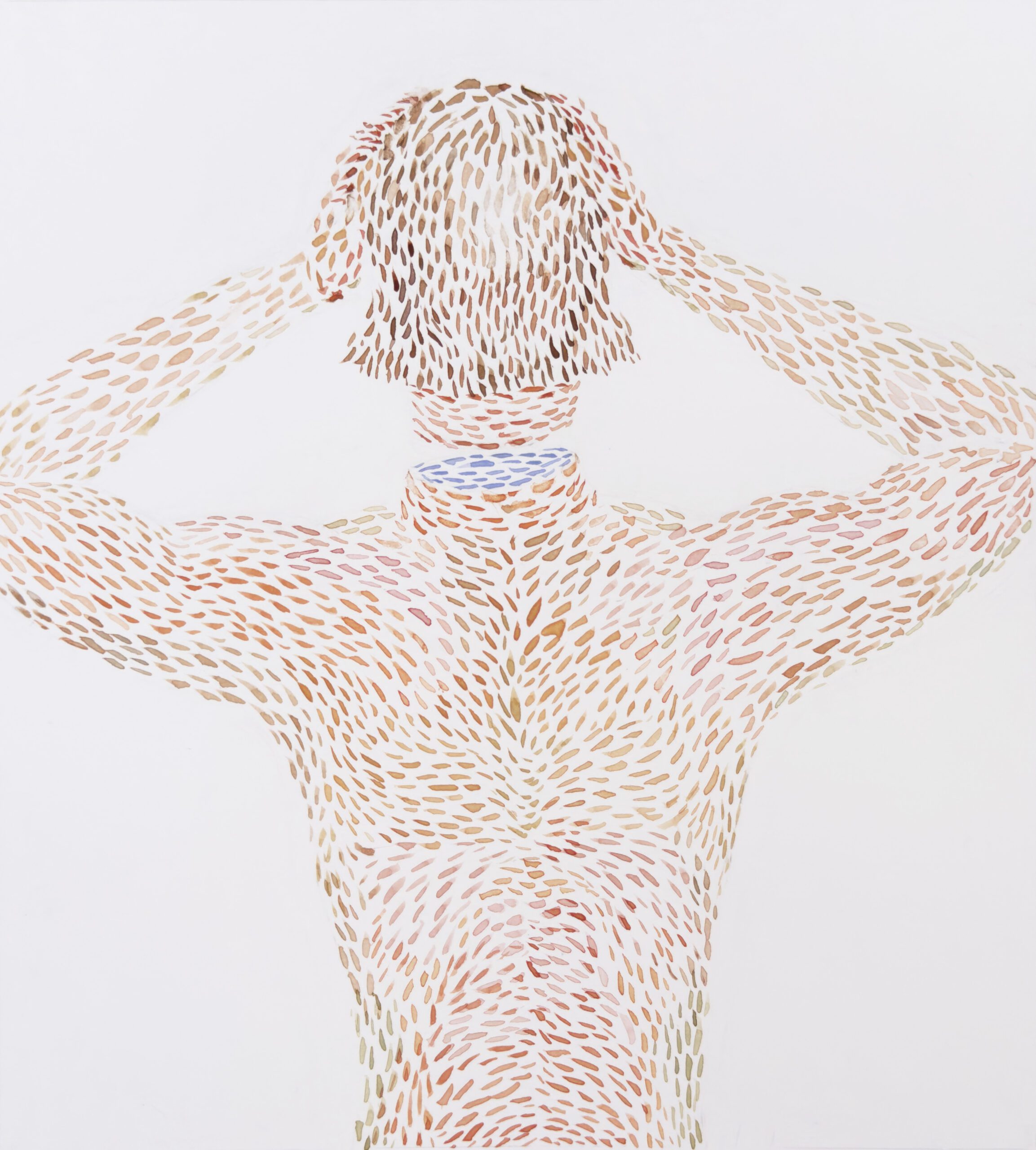 Przekraczanie siebie akwarela 17x18,5 cm 2026Surpassing Oneself, watercolour, 17x18.5 cm, 2026