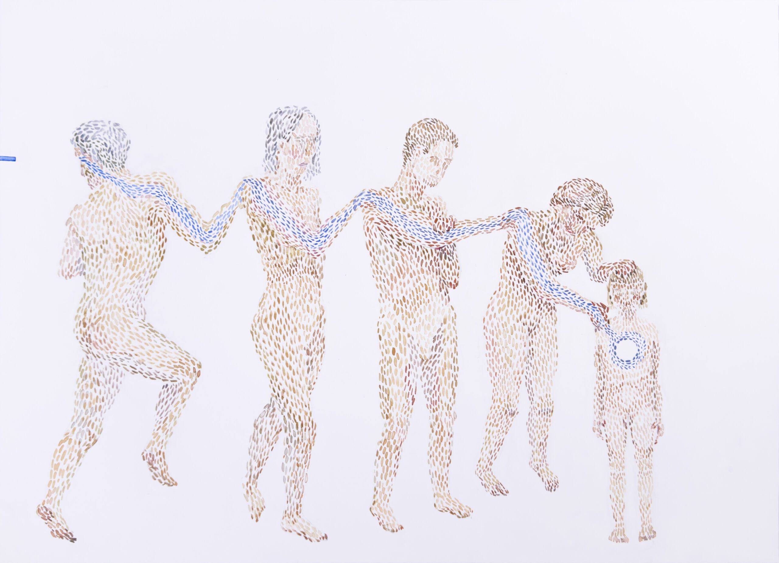 Trauma pokoleniowa, akwarela, 37x27 cm, 2026Generational Trauma, watercolour, 37x27 cm, 2026